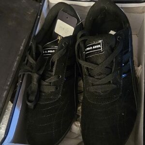 U.S. Polo Assn. Black Low-Top Lace-Up Sneakers